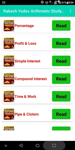 Rakesh Yadav Arithmetic : Study Material(PRUDENCE) Screenshot 1