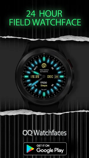 24h Analog Field Watch Wear OS Screenshot 2