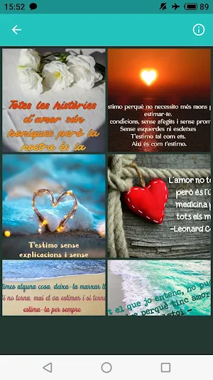 Frases i imatges d'amor i bona nit en catalá Screenshot 1