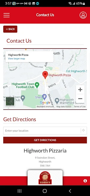 Highworth Pizzaria Screenshot 1