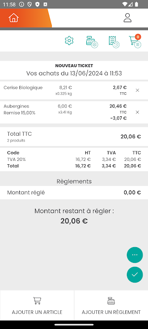 E-Caisse Screenshot 1