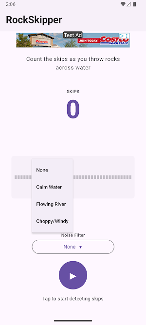 Rock Skip Counter Screenshot 1