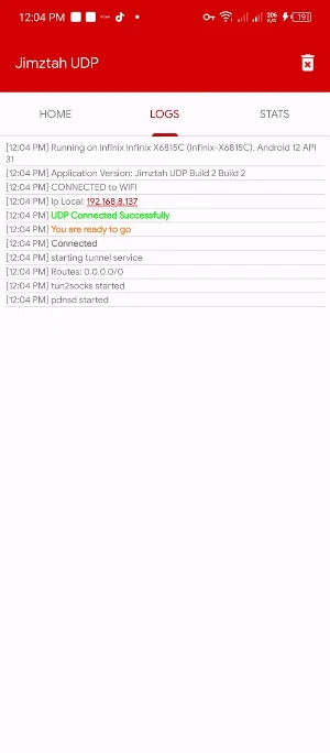 Jimztah UDP Screenshot 2