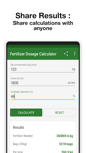 Fertilizer Dosage Calculator Screenshot 3