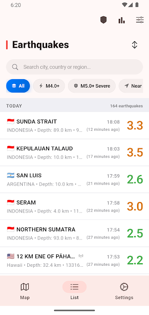 Earthquake Alerts: Live Map Screenshot 0