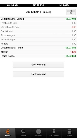 flatex AT CFD2GO Screenshot 0