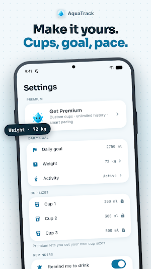 AquaTrack: Water Reminder Screenshot 3