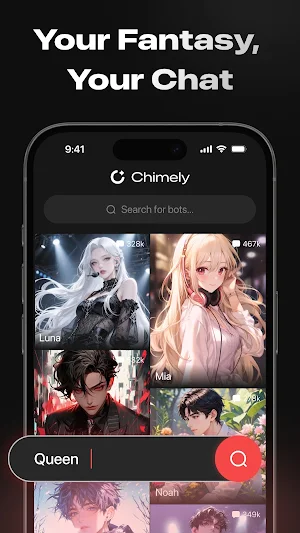 Chimely: AI Character Chat Screenshot 1