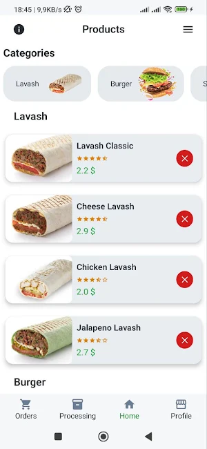 Food Sell and Delivery Screenshot 2