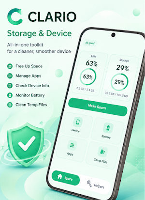 Clario: Storage & Device Screenshot 0