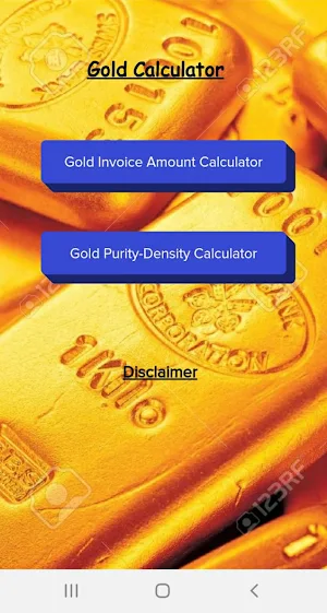 Gold Calculator Screenshot 1