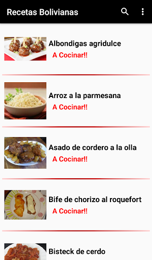 Recetas Bolivianas - Comida Boliviana Screenshot 2