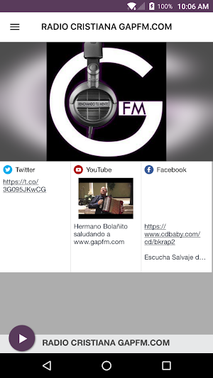RADIO CRISTIANA GAPFM.COM Screenshot 0