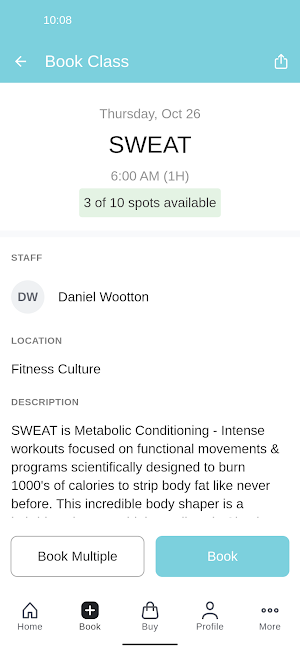 Fitness Culture Bondi Screenshot 2