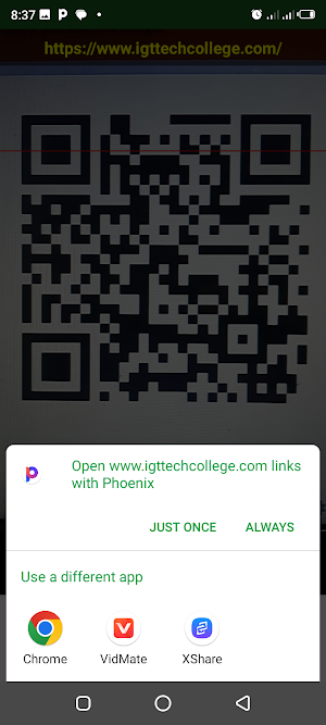 IGT QR & Barcde Scanner Screenshot 2