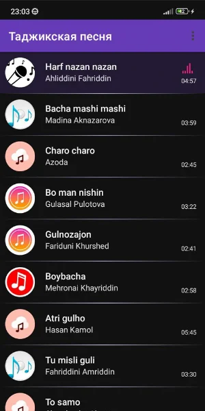 Таджикские песни 3 Screenshot 0