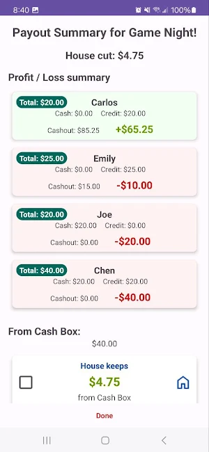 Buy-In Buddy Screenshot 2