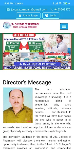 JD College of Pharmacy, Abari, Sathiaon, Azamgarh Screenshot 3