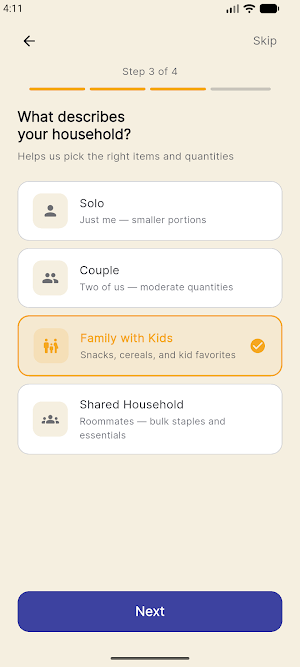 EasyGroceries Screenshot 0