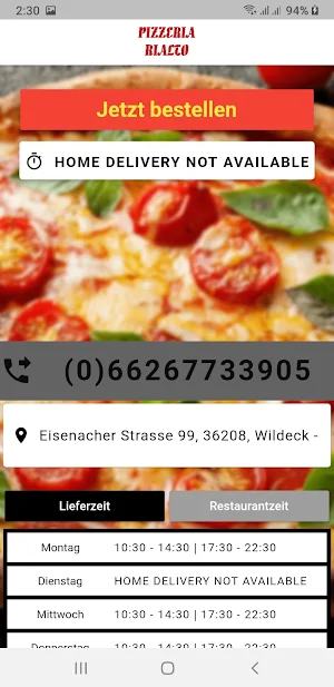 Pizzeria Rialto Screenshot 1