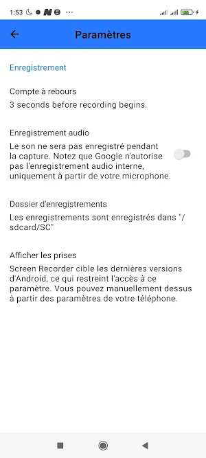 Enregistreur D'écran Vidéo HD Screenshot 3