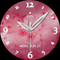 Elegant Pink Watch Face