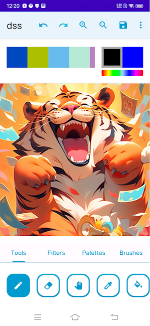Tiger Kanvasku Painting Screenshot 1