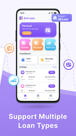 Smart Loan - EMI Calculator Screenshot 1