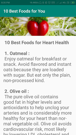 10 Best Foods for You Screenshot 2