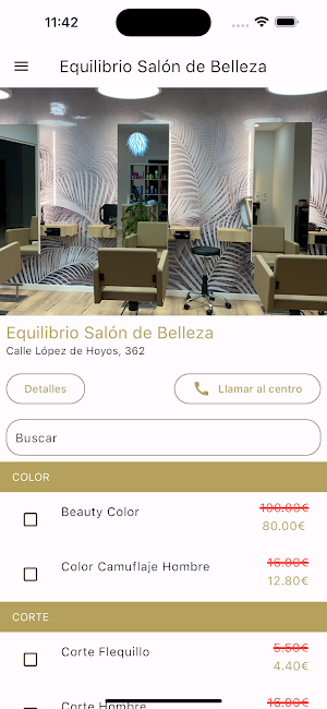 Equilibrio Salón de Belleza Screenshot 0