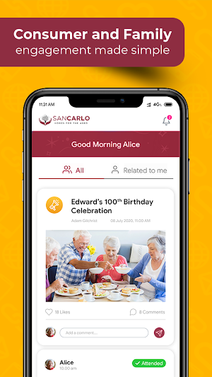 San Carlo Homes for the Aged Screenshot 0