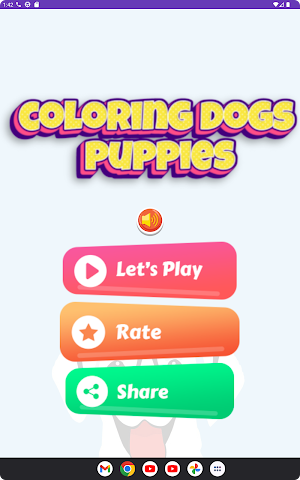 Puppy Dog Coloring Game Screenshot 0