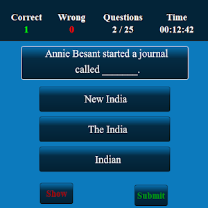 Freedom Fighters MCQ Screenshot 2