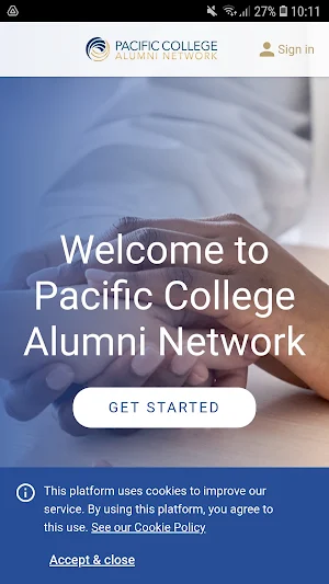 Pacific College Alumni Network Screenshot 0