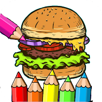 hamburger pizza coloring game