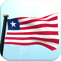 Liberia Flag 3D Free Wallpaper
