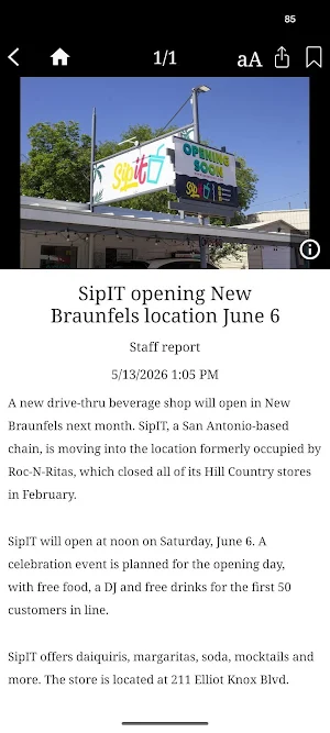 New Braunfels Herald-Zeitung Screenshot 2