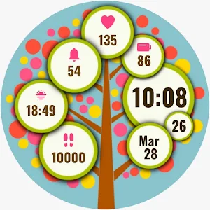 Seasons Watch Face - 4 Themes Screenshot 0