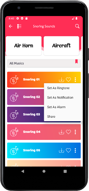 Snoring Sounds Screenshot 3