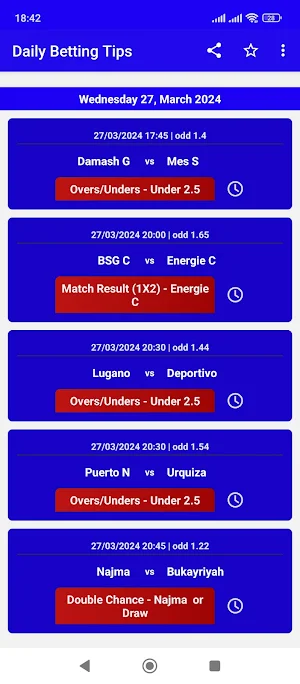 Daily Betting Tips Screenshot 0