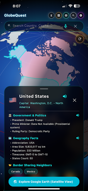GlobeQuest - Geography Quiz Screenshot 2
