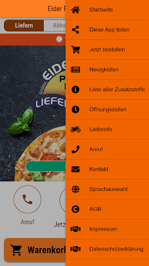 Eider Pizza-Service Screenshot 2