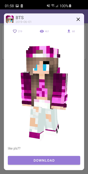 Skins for Minecraft PE 2 Screenshot 3