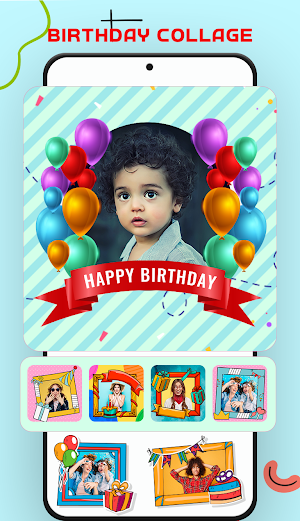 Birthday Collage Maker Screenshot 1