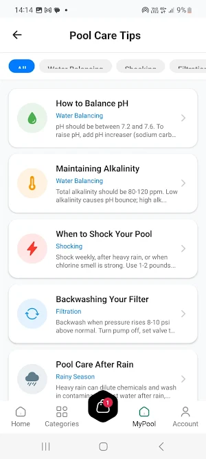 Aqualite Pool and Spa Screenshot 2