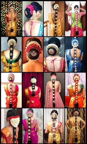 Indian Bridal Hairstyles Screenshot 0