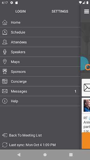 Conference: CCA Meeting App Screenshot 2