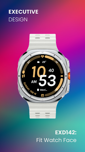 EXD142: Fit Watch Face Screenshot 2