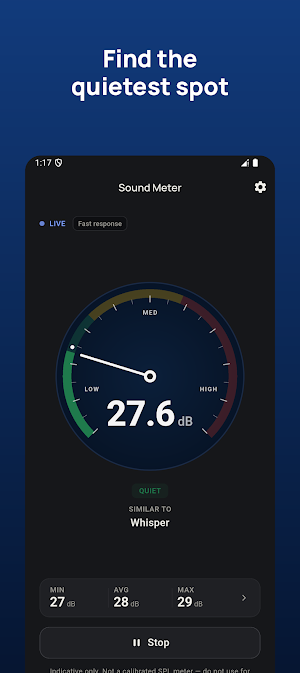 Sound Meter: dB Level Reader Screenshot 0