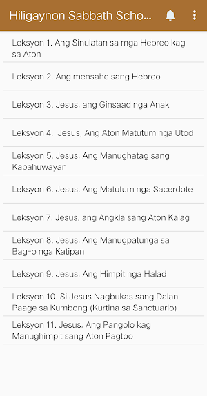 Hiligaynon Sabbath School Screenshot 0